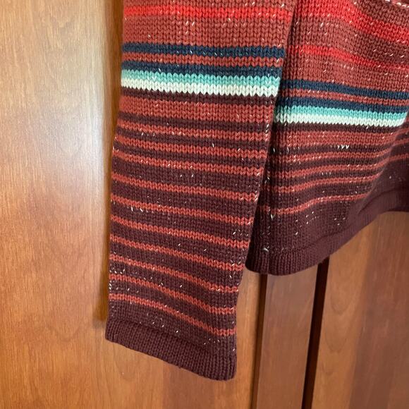 Pendleton Cardigan Sweater Striped Button Front 100% Cotton Size XS NEW - Picture 3 of 8